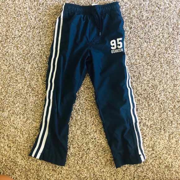 Oshkosh B/'gosh Toddler Sweat Pants Drawstring Waist Navy Blue No.1 Logo NWT